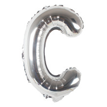 16 inch Letter C - Silver Balloons