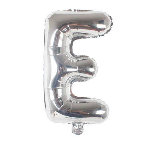 16 inch Letter E - Silver Balloons