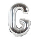 16 inch Letter G - Silver Balloons 16 inch Letter G - Silver Balloons