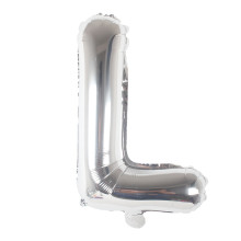 16 inch Letter L - Silver Balloons
