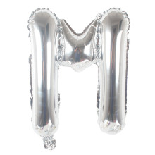 16 inch Letter M - Silver Balloons