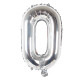 16 inch Letter/Number 0 - Silver Balloons
