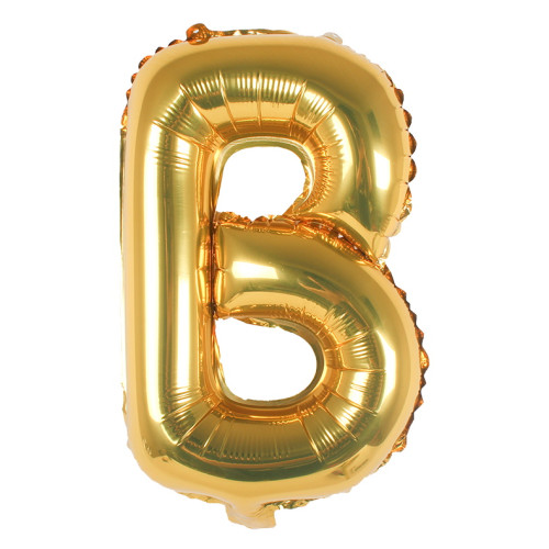 16 inch Letter B - Gold Balloons 16 inch Letter B - Gold Balloons