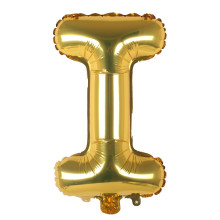 16 inch Letter I - Gold Balloons