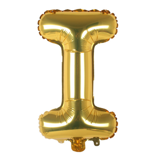 16 inch Letter I - Gold Balloons
