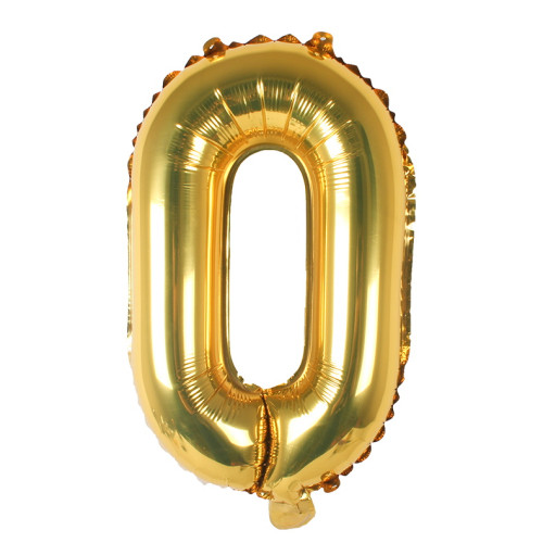 16 inch Letter/Number 0 - Gold Balloons 16 inch Letter/Number 0 - Gold Balloons