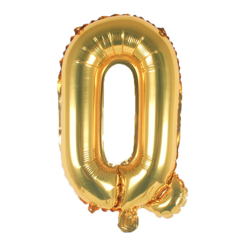 16 inch Letter Q - Gold Balloons