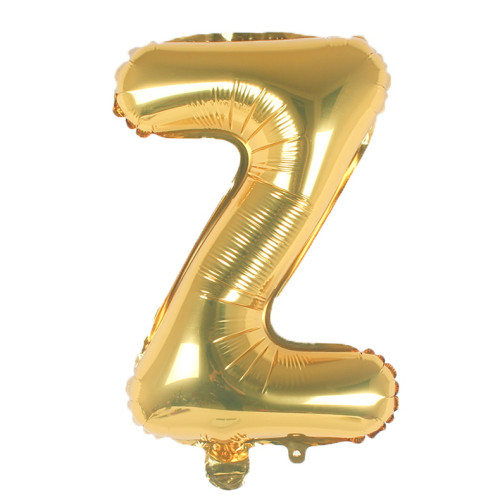 16 inch Letter Z - Gold Balloons