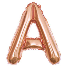 16 inch Letter A - Rose Gold Balloons