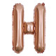 16 inch Letter H - Rose Gold Balloons 16 inch Letter H - Rose Gold Balloons