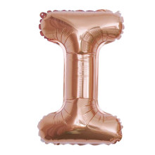 16 inch Letter I - Rose Gold Balloons