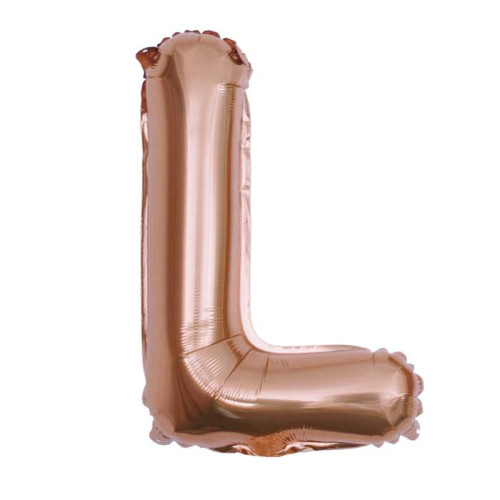 16 inch Letter L - Rose Gold Balloons 16 inch Letter L - Rose Gold Balloons