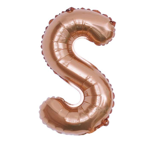 بالون حرف S روزقولد صغير
