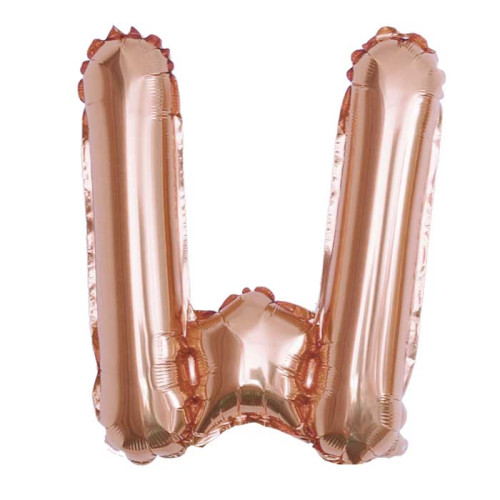 16 inch Letter W - Rose Gold Balloons 16 inch Letter W - Rose Gold Balloons