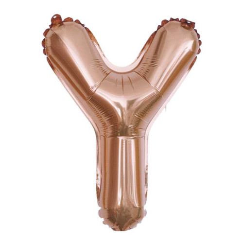 16 inch Letter Y - Rose Gold Balloons