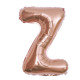 16 inch Letter Z - Rose Gold Balloons