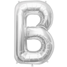 BALLOON 16 inch Letter B - Silver