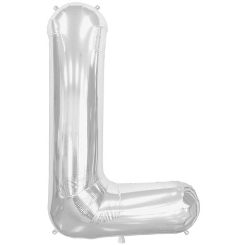 BALLOON 16 inch Letter L - Silver