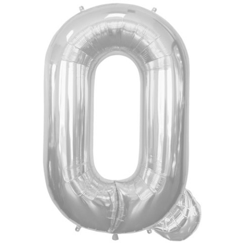 BALLOON 16 inch Letter Q - Silver