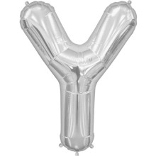 BALLOON 16 inch Letter Y - Silver