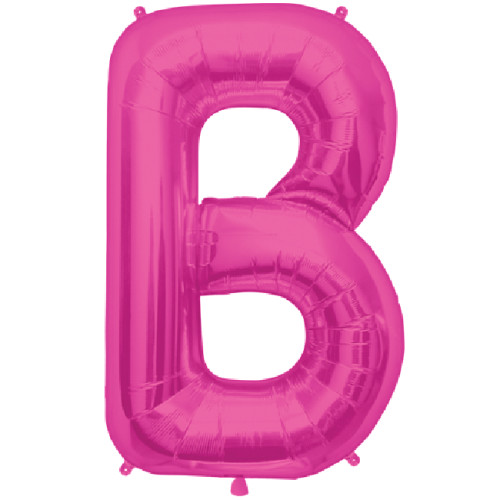 بالون حرف B فوشي صغير