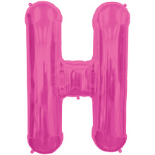 بالون حرف H فوشي صغير