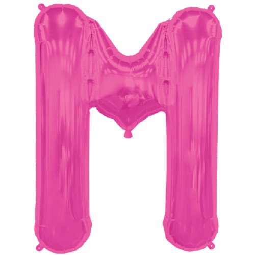 BALLOON 16 inch Letter M - Magenta