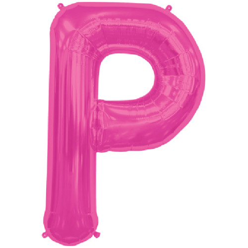 BALLOON 16 inch Letter P - Magenta