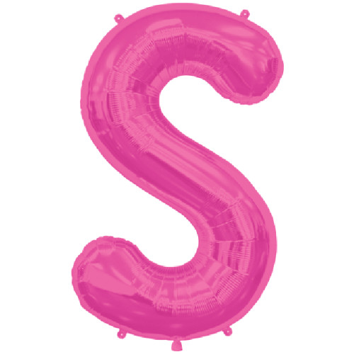 BALLOON 16 inch Letter S - Magenta