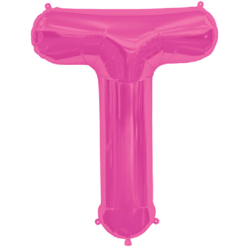 BALLOON 16 inch Letter T - Magenta