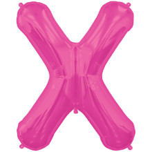 BALLOON 16 inch Letter X - Magenta
