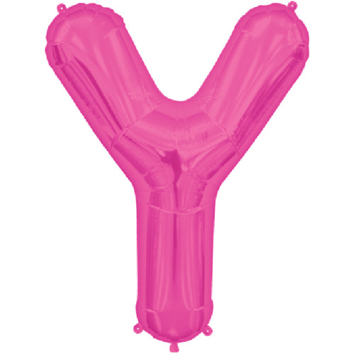 BALLOON 16 inch Letter Y - Magenta