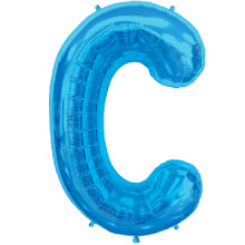 BALLOON 16 inch Letter C - Blue