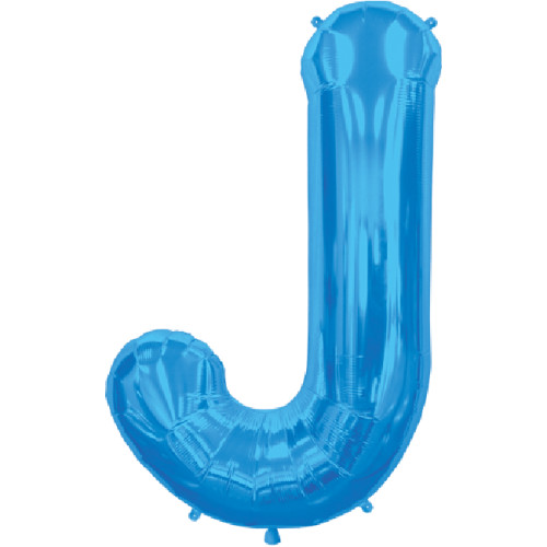 BALLOON 16 inch Letter J - Blue