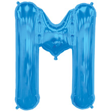 BALLOON 16 inch Letter M - Blue BALLOON 16 inch Letter M - Blue