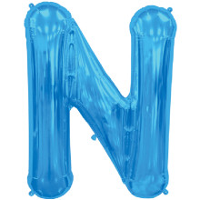 BALLOON 16 inch Letter N - Blue BALLOON 16 inch Letter N - Blue