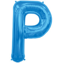 BALLOON 16 inch Letter P - Blue BALLOON 16 inch Letter P - Blue