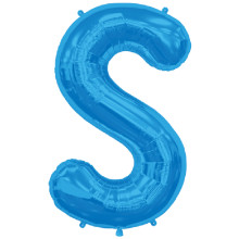 BALLOON 16 inch Letter S - Blue BALLOON 16 inch Letter S - Blue