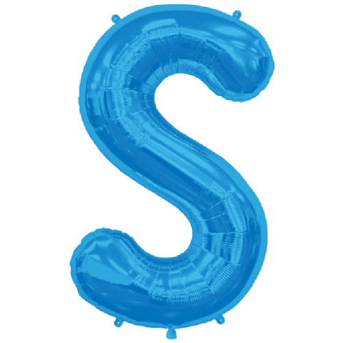 BALLOON 16 inch Letter S - Blue BALLOON 16 inch Letter S - Blue