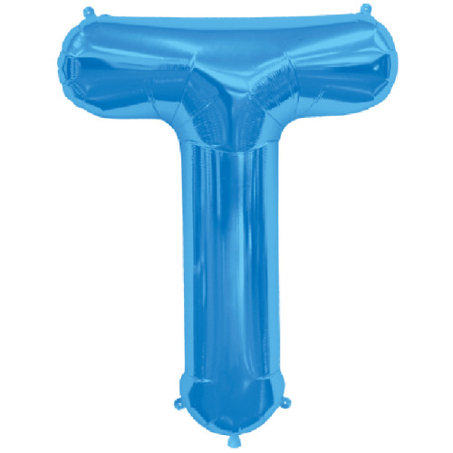BALLOON 16 inch Letter T - Blue