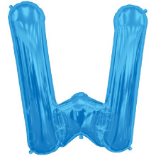 BALLOON 16 inch Letter W - Blue