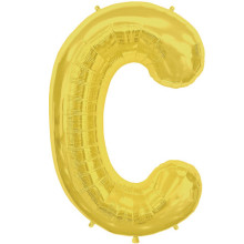 BALLOON 16 inch Letter C - Gold
