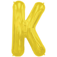 BALLOON 16 inch Letter K - Gold