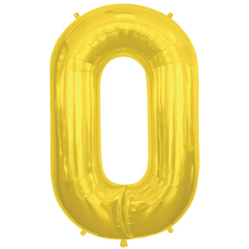 بالون حرف O ذهبي صغير