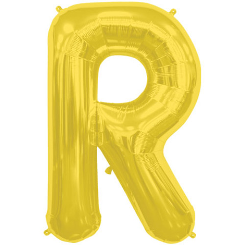 BALLOON 16 inch Letter R - Gold