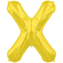 BALLOON 16 inch Letter X - Gold