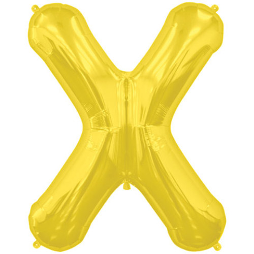 BALLOON 16 inch Letter X - Gold BALLOON 16 inch Letter X - Gold