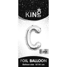 16 inch Letter C - Silver Balloons