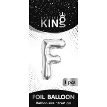 16 inch Letter F - Silver Balloons