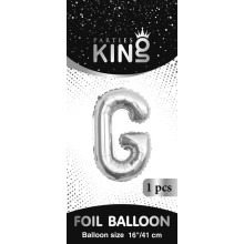 16 inch Letter G - Silver Balloons